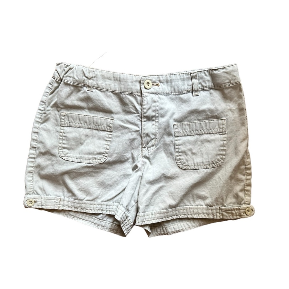 Circo Khaki Cream Beige Adjustable Waist Kids Girls XL 100% Cotton Cargo Shorts